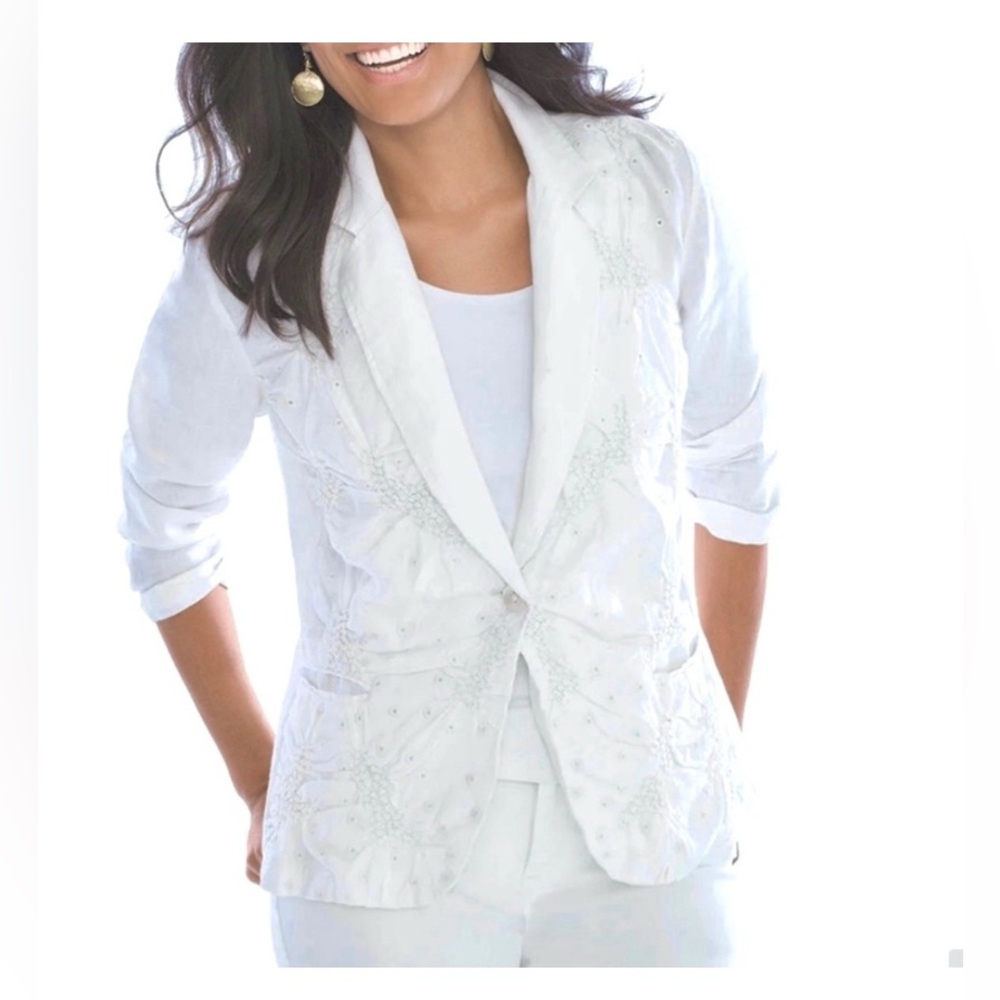 New Chico’s Linen Blazer